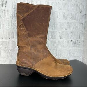 Patagonia Thatcher Tall Distressed Leather Brown Boots